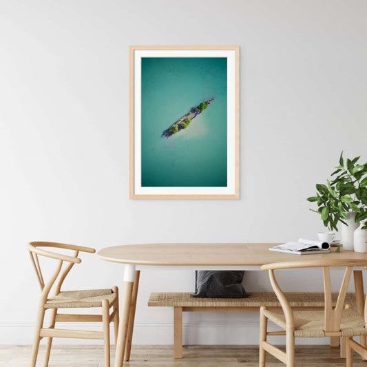 Birds Eye View | Magnetic Island, QLD Australia with white ash frame