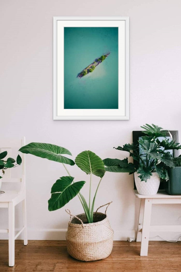 Birds Eye View | Magnetic Island, QLD Australia with white frame