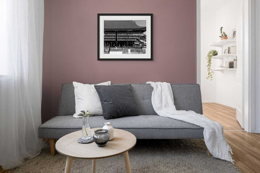 Kyoto Lanterns B&W 2 | Kyoto, Japan with black frame