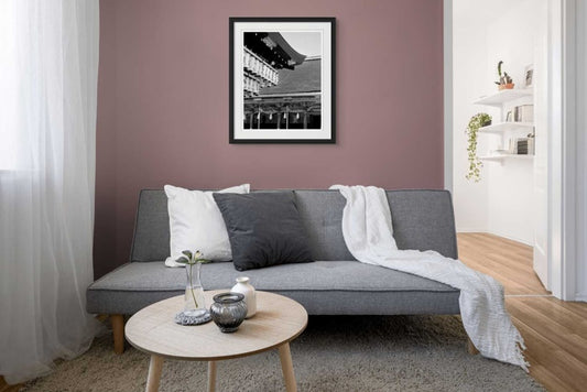 Kyoto Lanterns B&W | Kyoto, Japan with black frame