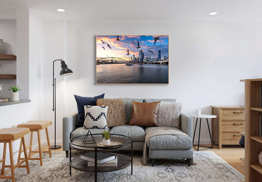 Lively Brisbane River Sunset | Brisbane, Australia | Photography Wall Art