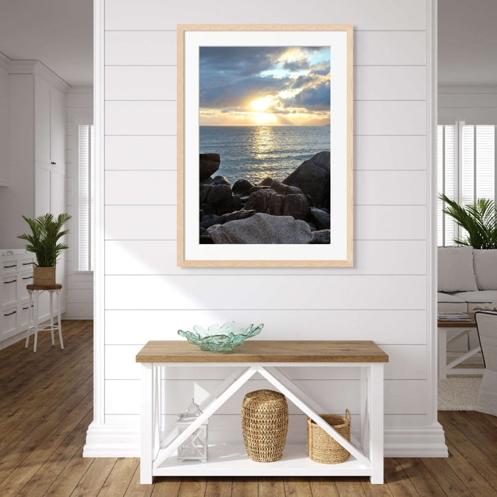 Morning Sunrays | Bowen, QLD Australia with white ash frame