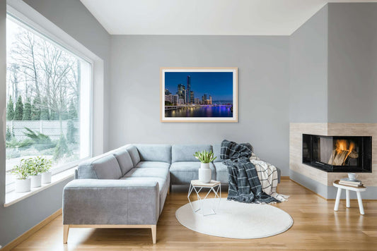 Brisbane Blue Night | Brisbane, QLD Australia | Photography Wall Art