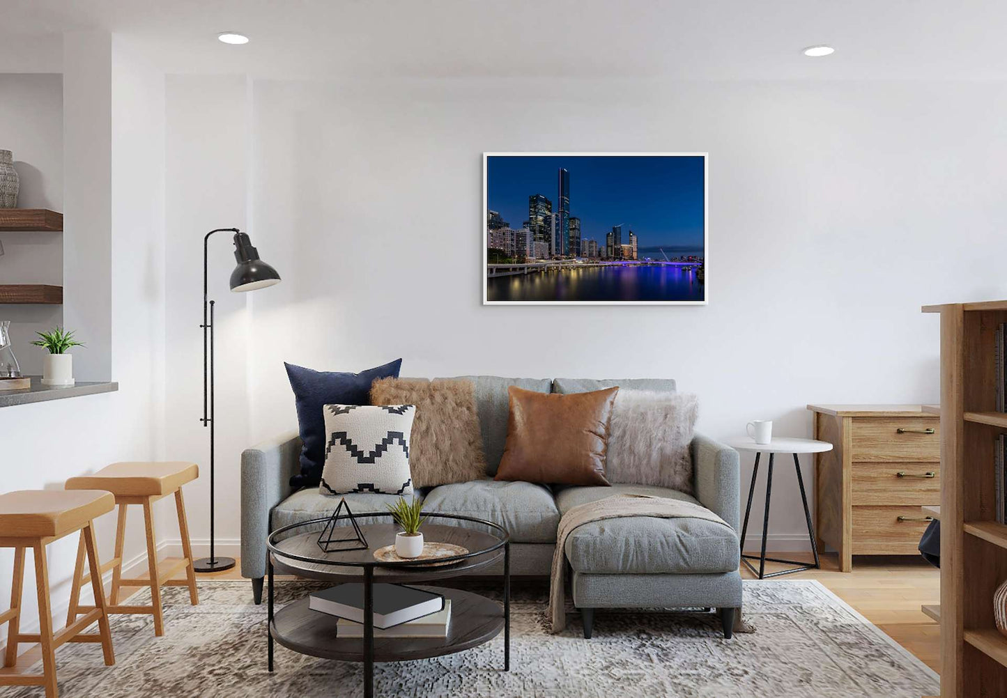 Brisbane Blue Night | Brisbane, QLD Australia | Photography Wall Art