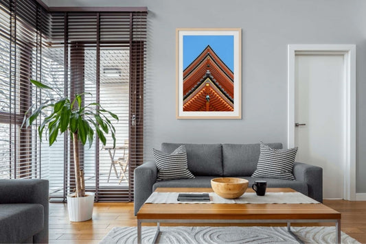 Kyoto Temple | Kyoto, Japan with white ash frame