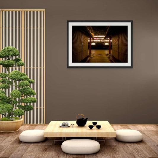 Sensoji Temple Lanterns | Tokyo, Japan with black frame