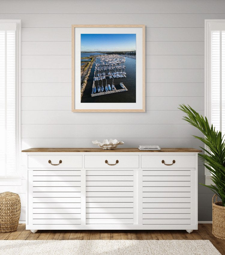 Manly Boat Harbour - QLD with white ash frame 2