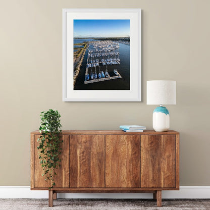 Manly Boat Harbour - QLD with white frame 3