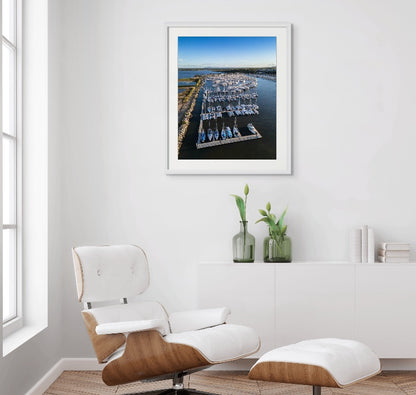 Manly Boat Harbour - QLD with white frame