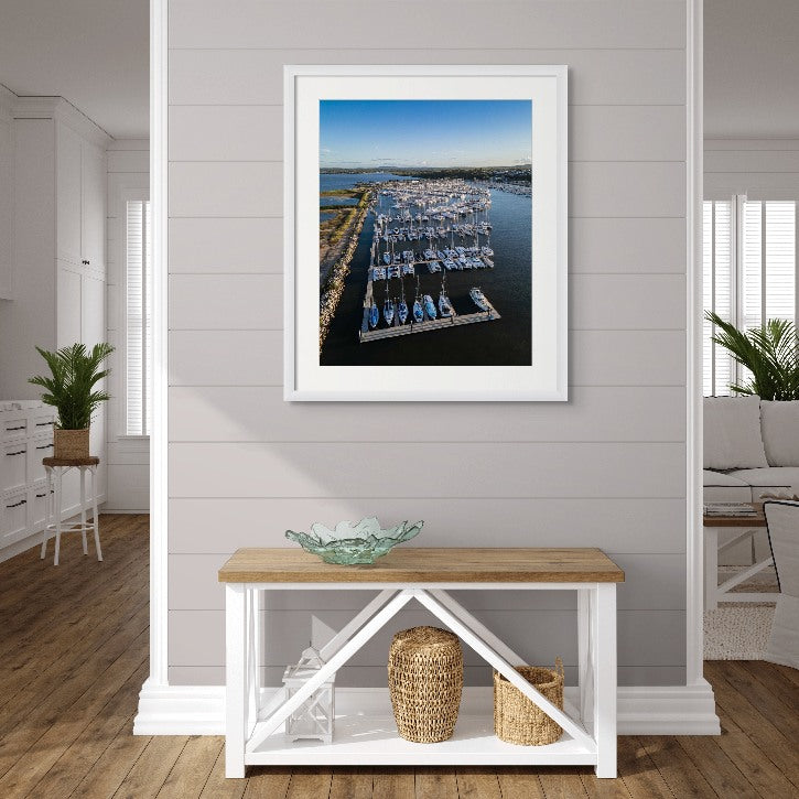 Manly Boat Harbour - QLD with white frame 2