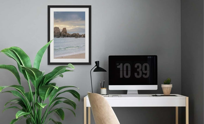 Rising Rocks | Bowen, QLD Australia with black frame
